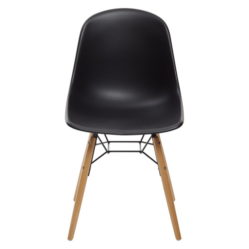 Стул BONNIE 292-DPP черный с деревянными ножками М-City