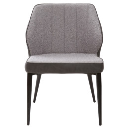 Стул-кресло RIVERTON антрацитовый меланж FC-09/ экокожа антрацит RU-08 М-City