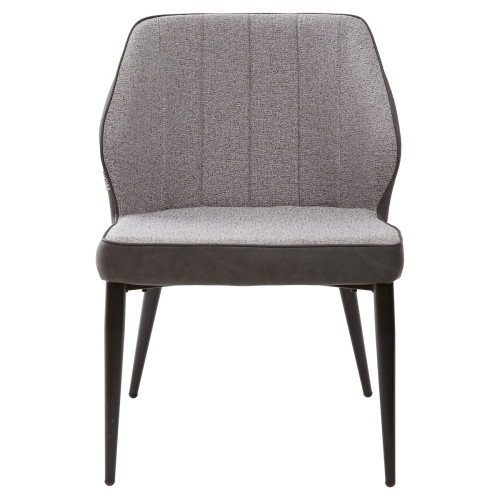 Стул-кресло RIVERTON антрацитовый меланж FC-09/ экокожа антрацит RU-08 М-City