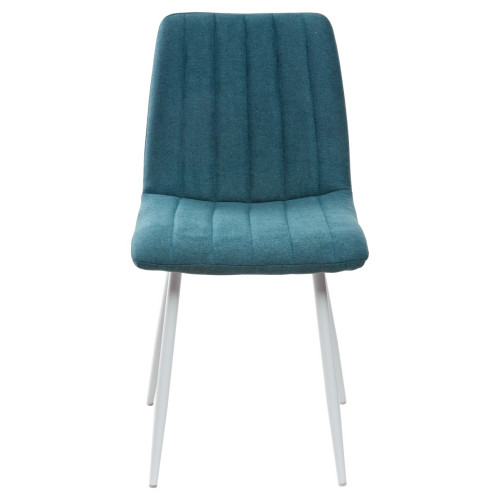 Стул DUBLIN UF860-12B зеленый хром, ткань/белый каркас М-City