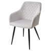 Стул BRANDY BLUVEL-03 светло-серый/ черный каркас, М-City