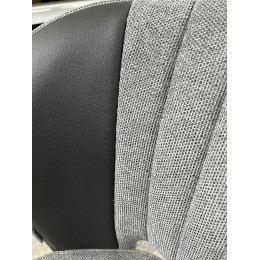 Стул HERMES WZ2042-22 серый камень, фактурный велюр/ HK017-11 графит, М-City