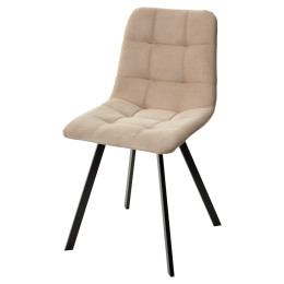 Стул CHILLI-Q SQUARE темный беж #H07, велюр / черный каркас М-City
