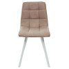 Стул CHILLI SQUARE RU-09 серо-бежевый винтаж, PU/ белый каркас М-City