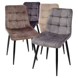 Стул CHIC PK6015-08 (VBP208) античный серо-бежевый, велюр М-City
