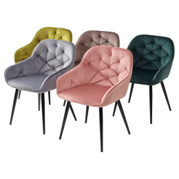 Стул BREEZE BLUVEL-78 GREEN/ черный каркас, велюр М-City