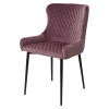 Стул САЛЬЕРИ, цвет сиреневый #C10, велюр/ черный каркас М-City