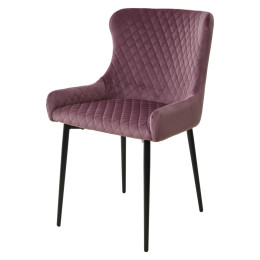Стул САЛЬЕРИ, цвет сиреневый #C10, велюр/ черный каркас М-City
