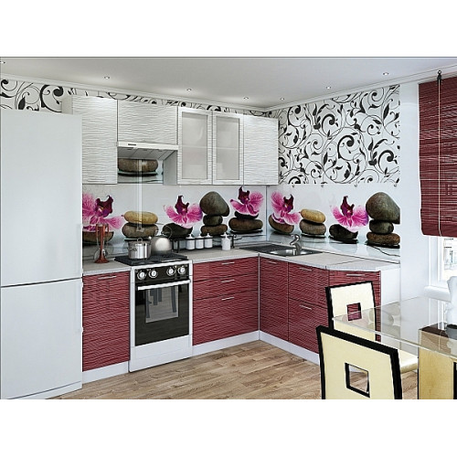 Фартук ХДФ c  печатью Орхидея