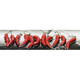 Фартук ХДФ c  печатью Перцы