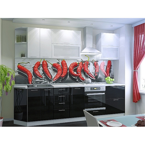 Фартук ХДФ c  печатью Перцы