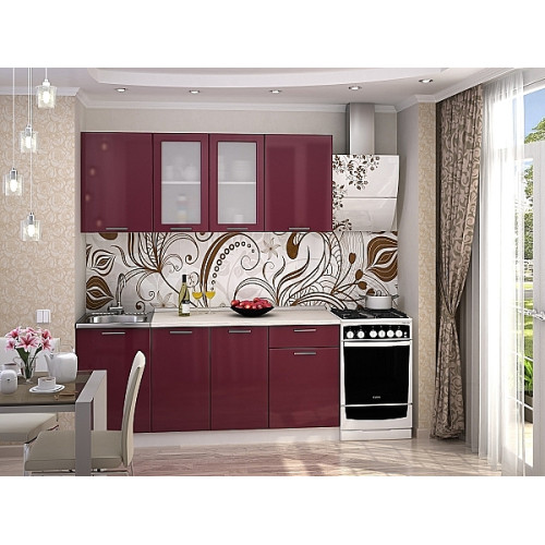 Фартук ХДФ c  печатью Узоры