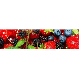 Фартук ХДФ c  печатью Ягодный микс