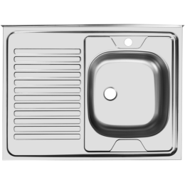 Мойка накладная  800*600  с права чаша