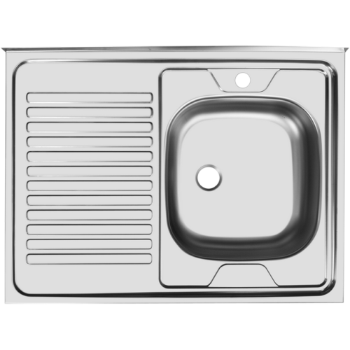 Мойка накладная  800*600  с права чаша