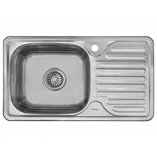 Мойка врезная 764218/0,8 1Ч1К (левая)