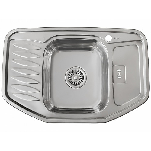 Мойка врезная 785118/0,8 1Ч2К (левая)