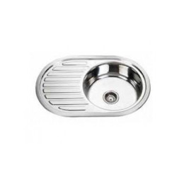 Мойка врезная овальная 770*550, 0,6 мм (правая, левая)