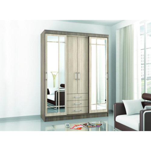 Шкаф-купе «Фиеста» (Ясень шимо / Дуб сонома)