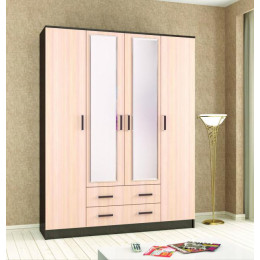 Шкаф комбинированный «Лагуна-016» (Венге / Дуб молочный)