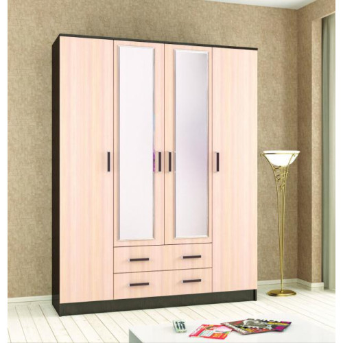 Шкаф комбинированный «Лагуна-016» (Венге / Дуб молочный)