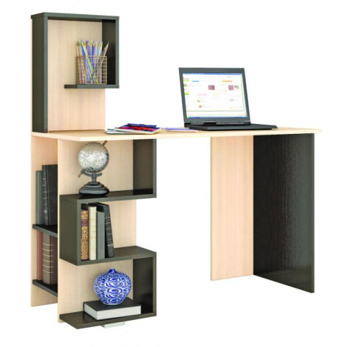 Стол компьютерный «Квартет-5» (Венге / Дуб молочный)