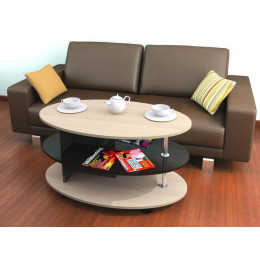 Стол журнальный «Консул-4» (Венге / Дуб молочный)