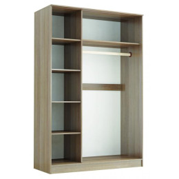 Шкаф-купе «Комфорт-2 (1200 мм)» с одним зеркалом (Ясень шимо)