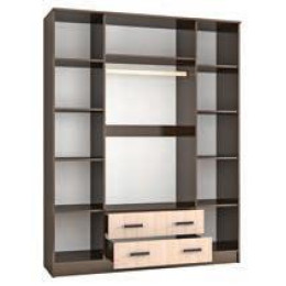 Шкаф комбинированный «Лагуна-016» (Венге / Дуб молочный)