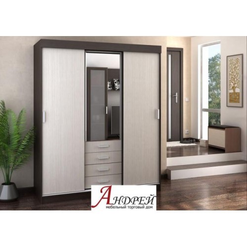 Шкаф-купе «Лидер 3М» (Венге/Дуб белфорт)