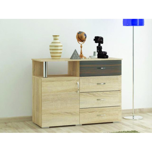 Комод «Катрин 8К» (Дуб сонома/ Макассар)