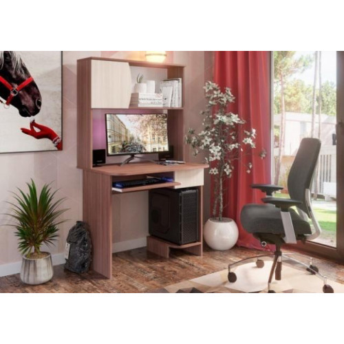 Стол компьютерный «Стол №2» Шимо темный/Шимо светлый