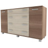 Комод «К-4» 1300 мм Шимо светлый/Шимо темный