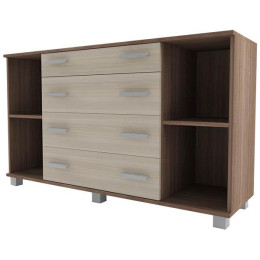 Комод «К-4» 1300 мм Шимо светлый/Шимо темный