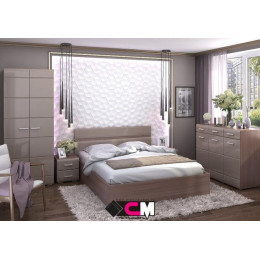 Спальня «Вегас» венге/белый глянец