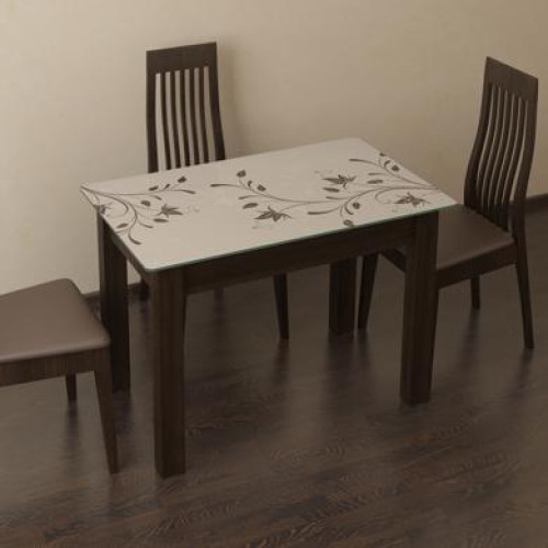 Стол обеденный «Ланч» фотопечать цветы графика