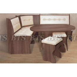 Обеденная зона Жасмин (Ясень шимо/Кожа жемчуг)