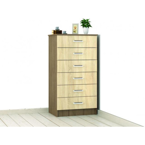 Комод «Катрин 4» (Ясень шимо / Дуб сонома)