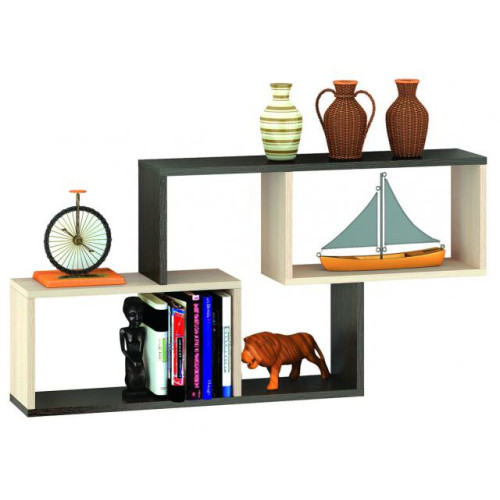 Полка навесная ПН-3 (Венге / Дуб молочный)