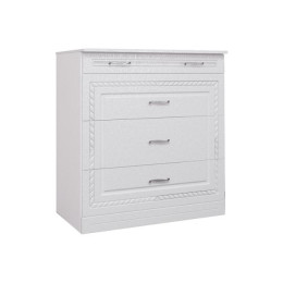 Комод "Гертруда м3" белая лиственница / ясень жемчужный