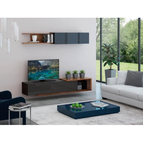 Гостиная «Roma» лагос/черный глянец