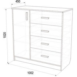 Комод «К-9» 1002 мм