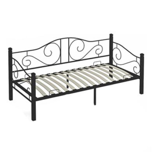 Кровать Гарда-7 черная, с ортопедическим основанием