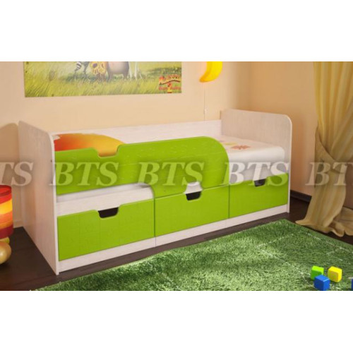 Детская кровать Минима (Дуб Атланта/Лайм)