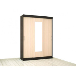 Шкаф-купе «Уют 1600» (Венге / Дуб молочный)