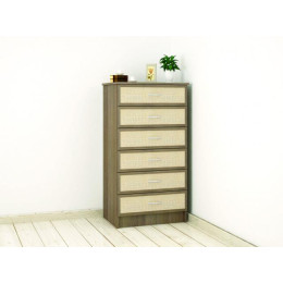 Комод «Катрин 9» (Ясень шимо / Кайман светлый)