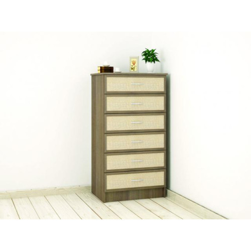 Комод «Катрин 9» (Ясень шимо / Кайман светлый)