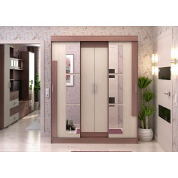 Шкаф-купе «Франк» (Ясень шимо темный/Ясень шимо светлый)