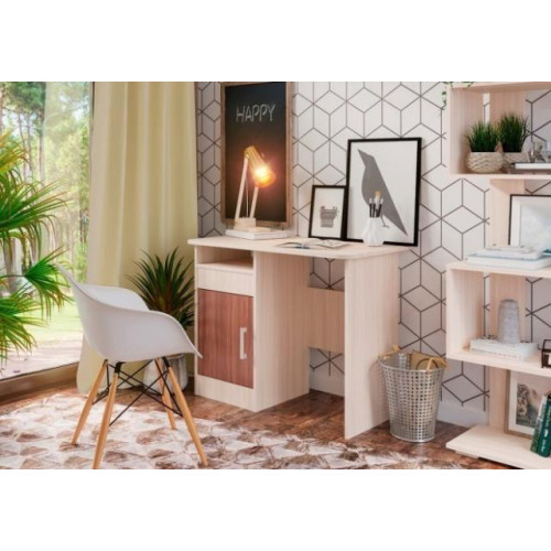 Стол компьютерный «Стол №4» Шимо темный/Шимо светлый