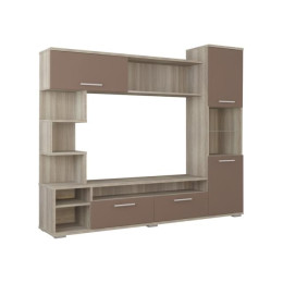 Стенка "Винсент 2" шимо светлый / шоколад